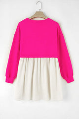 XOXO Sequin Heart Long Sleeve Dress - Trendsi - Flyclothing LLC