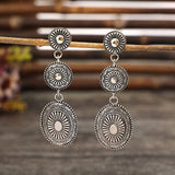 Vintage Alloy Dangle Earrings - Trendsi - Flyclothing LLC