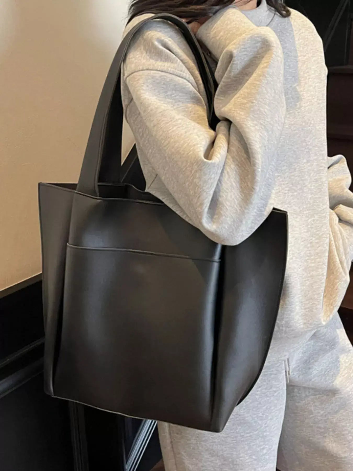 PU Leather Shoulder Bag - Trendsi - Flyclothing LLC