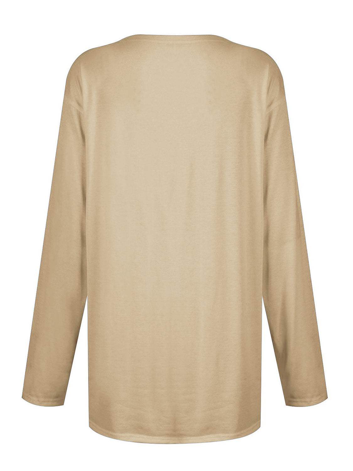 Full Size Pocketed Round Neck Long Sleeve T-Shirt - Trendsi - Flyclothing LLC