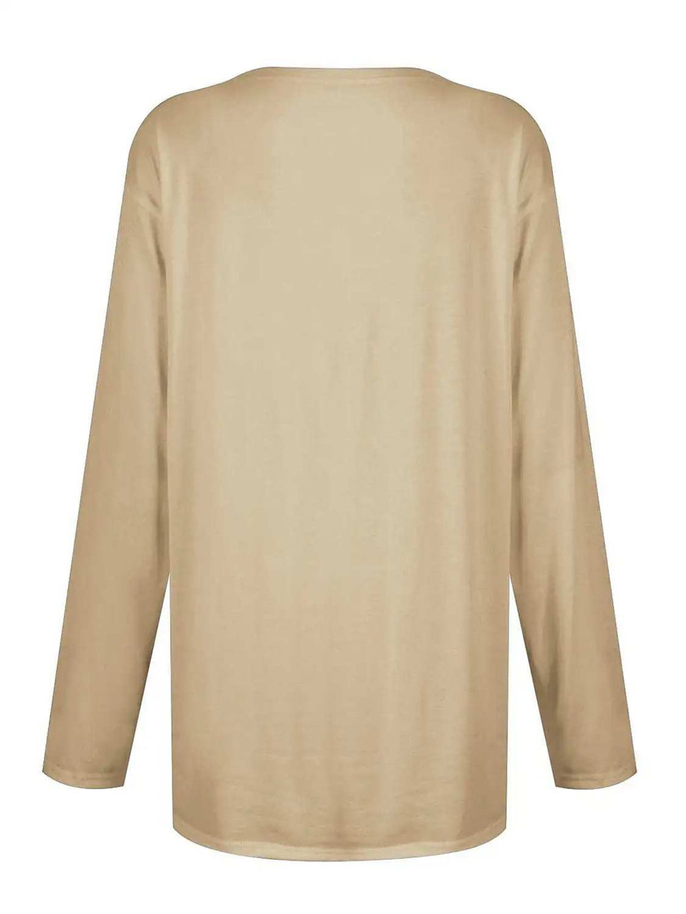Full Size Pocketed Round Neck Long Sleeve T-Shirt - Trendsi - Flyclothing LLC