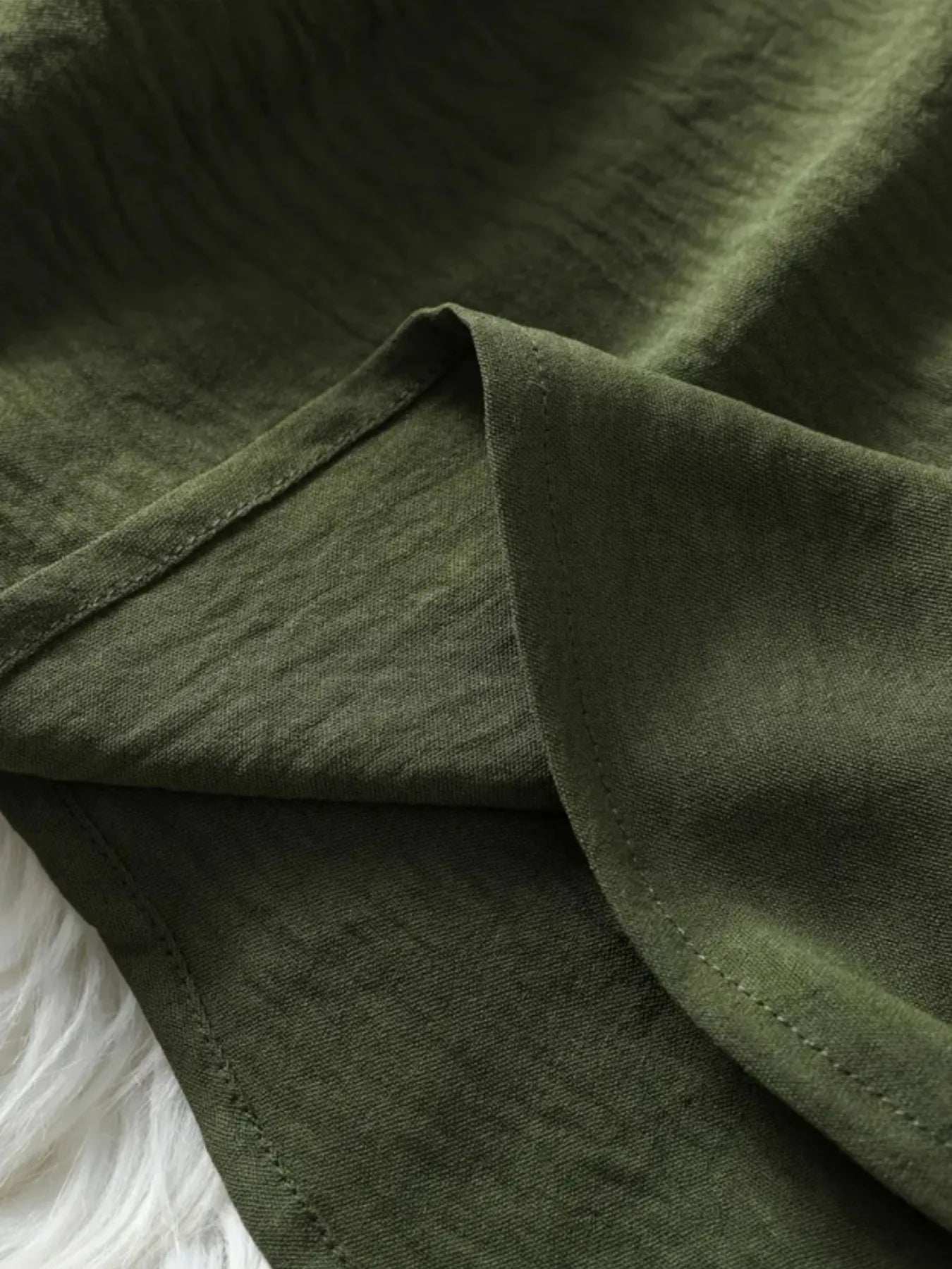 Casual Notched Short Sleeve Blouse - Trendsi - Flyclothing LLC