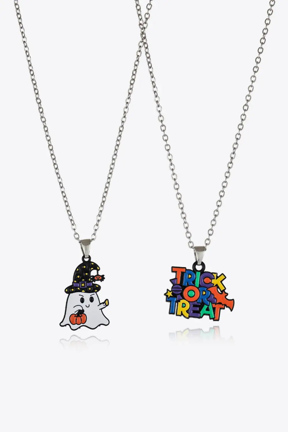 Two-Piece Halloween Theme Necklace Set - Trendsi - Flyclothing LLC