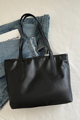 Bow Trim Polyester Tote Bag - Trendsi