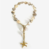 18K Gold-Plated Ocean Theme Necklace with Starfish Pendant - Trendsi - Flyclothing LLC