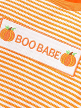 Children's Halloween Pumpkin Striped Long Sleeve Pajama Set - Trendsi - Flyclothing LLC