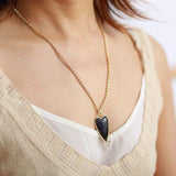 Copper Labradorite Heart Shape Necklace - Trendsi - Flyclothing LLC