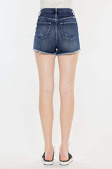 Kancan Raw Hem Button Fly Denim Shorts - Trendsi - Flyclothing LLC