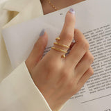 Titanium Steel Wrap Ring - Trendsi - Flyclothing LLC