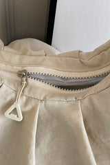 Drawstring Strap Ruched Crossbody Bag - Trendsi - Flyclothing LLC