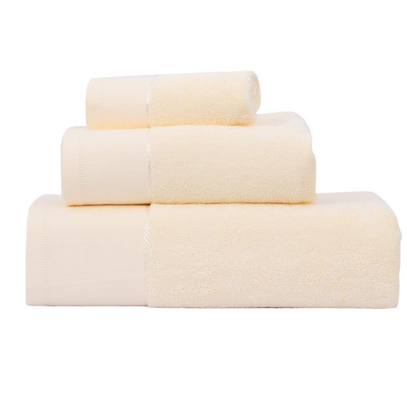 Cotton Towel Bath Towel Three Piece Water Absorbing Gift Towel Bath Towel Set - My Store - Flyclothing LLC