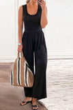 Full Size Scoop Neck Wide Strap Jumpsuit - Trendsi - Flyclothing LLC