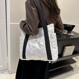 Polyester Tote Bag with Zipper - Trendsi - Flyclothing LLC