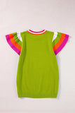 Color Block Round Neck Knit Top - Trendsi - Flyclothing LLC