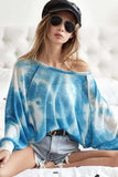 BiBi Tie Dye Hacci Top with Contrast Stitching Detail - Trendsi - Flyclothing LLC