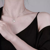 1.5 Carat Moissanite 925 Sterling Silver Bowknot Pendant Necklace - Trendsi - Flyclothing LLC