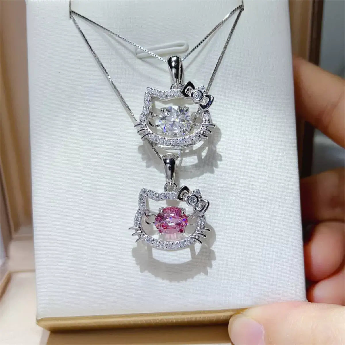 2 Carat Moissanite 925 Sterling Pendant Silver - Trendsi - Flyclothing LLC
