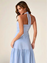 Twist Front Cutout Tiered Maxi Dress - Trendsi - Flyclothing LLC