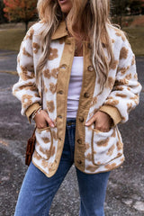 Flower Button Up Long Sleeve Jacket - Trendsi - Flyclothing LLC