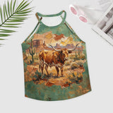 Baha Ranch Desert Longhorn Tank Top
