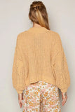 POL Mock Neck Cable Knit Sweater - Trendsi