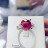 5 Carat Moissanite 925 Sterling Silver Ring - Trendsi - Flyclothing LLC