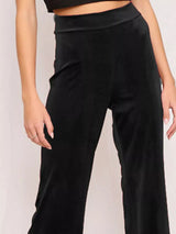 Full Size Velvet Wide Leg Pants Plus Size - Trendsi - Flyclothing LLC