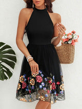Cutout Grecian Neck Mini Dress - Trendsi - Flyclothing LLC
