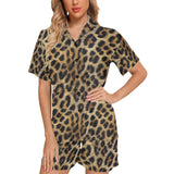 Baha Ranch Retro Pop Western Leopard Cowgirl Pajama Set