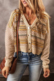 Button Down Long Sleeve Cardigan - Trendsi - Flyclothing LLC