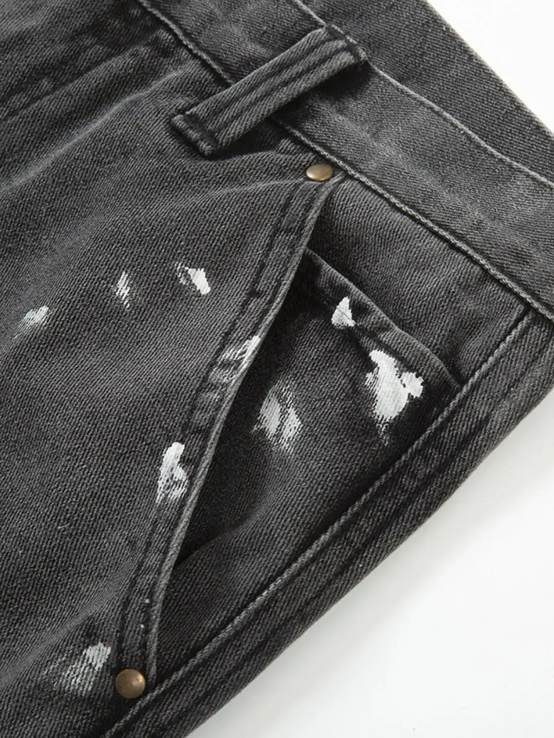 Men's Contrast Washed Bootcut Jeans - Trendsi - Flyclothing LLC