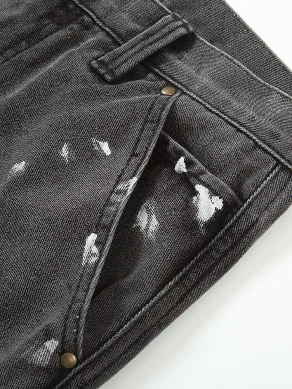 Men's Contrast Washed Bootcut Jeans - Trendsi - Flyclothing LLC