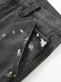 Men's Contrast Washed Bootcut Jeans - Trendsi