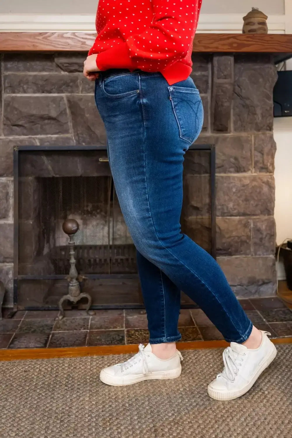 Judy Blue Full Size Washed Thermal Skinny Jeans Plus Size - Trendsi - Flyclothing LLC