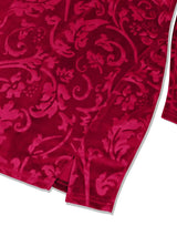 Velvet Floral Bodycon Mini Dress - Trendsi - Flyclothing LLC