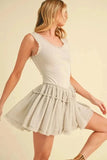 Aemi+Co Frill Sleeveless Drop Waist Mini Dress - Trendsi