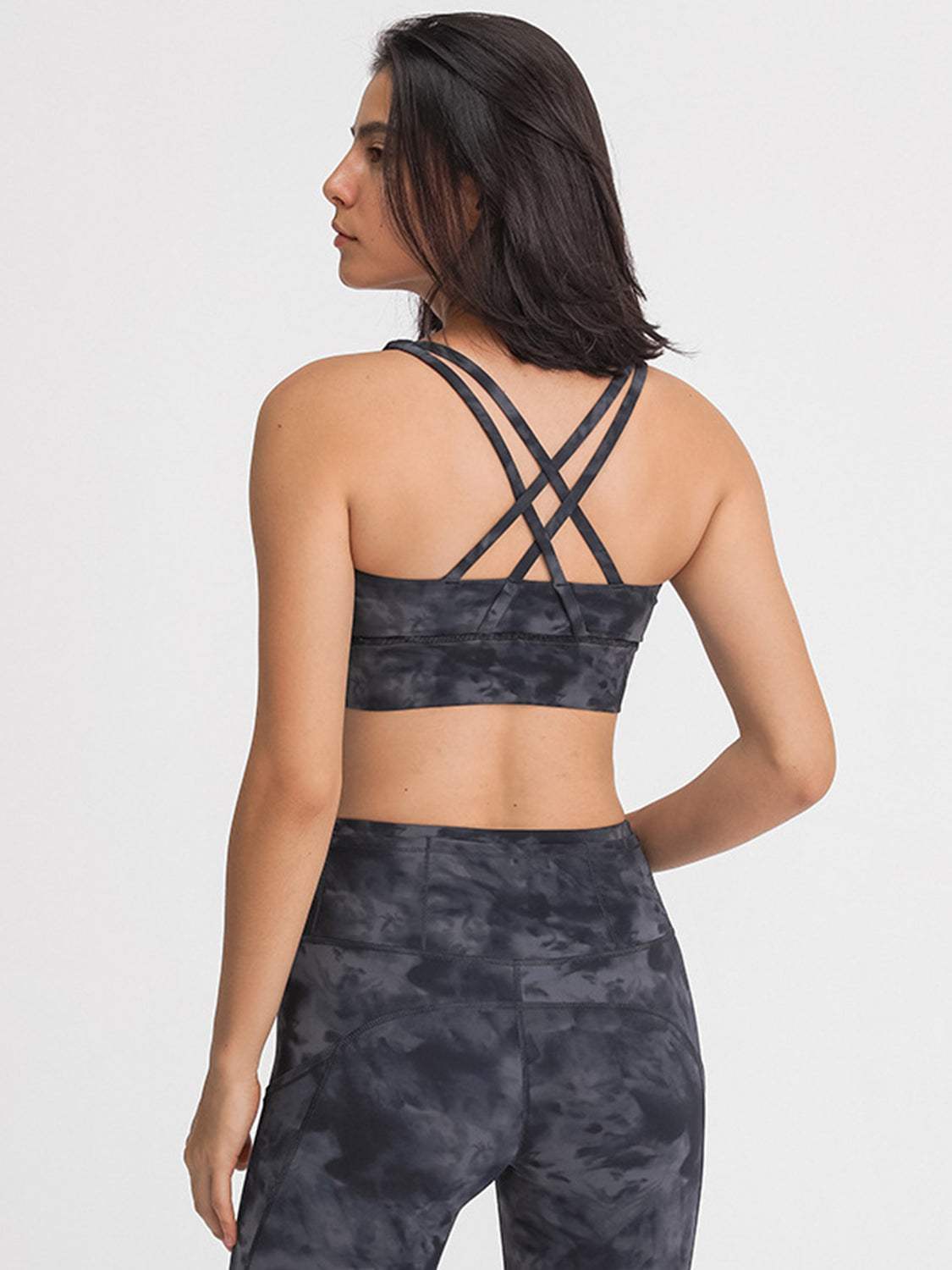 Crisscross Scoop Neck Active Tank - Trendsi - Flyclothing LLC