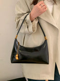Chain Charm Leather Shoulder Bag - Trendsi - Flyclothing LLC