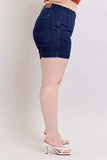 Judy Blue Full Size High Waist Denim Shorts Plus Size - Trendsi - Flyclothing LLC