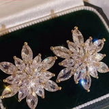 Christmas Snowflake Stud Earrings - Trendsi - Flyclothing LLC