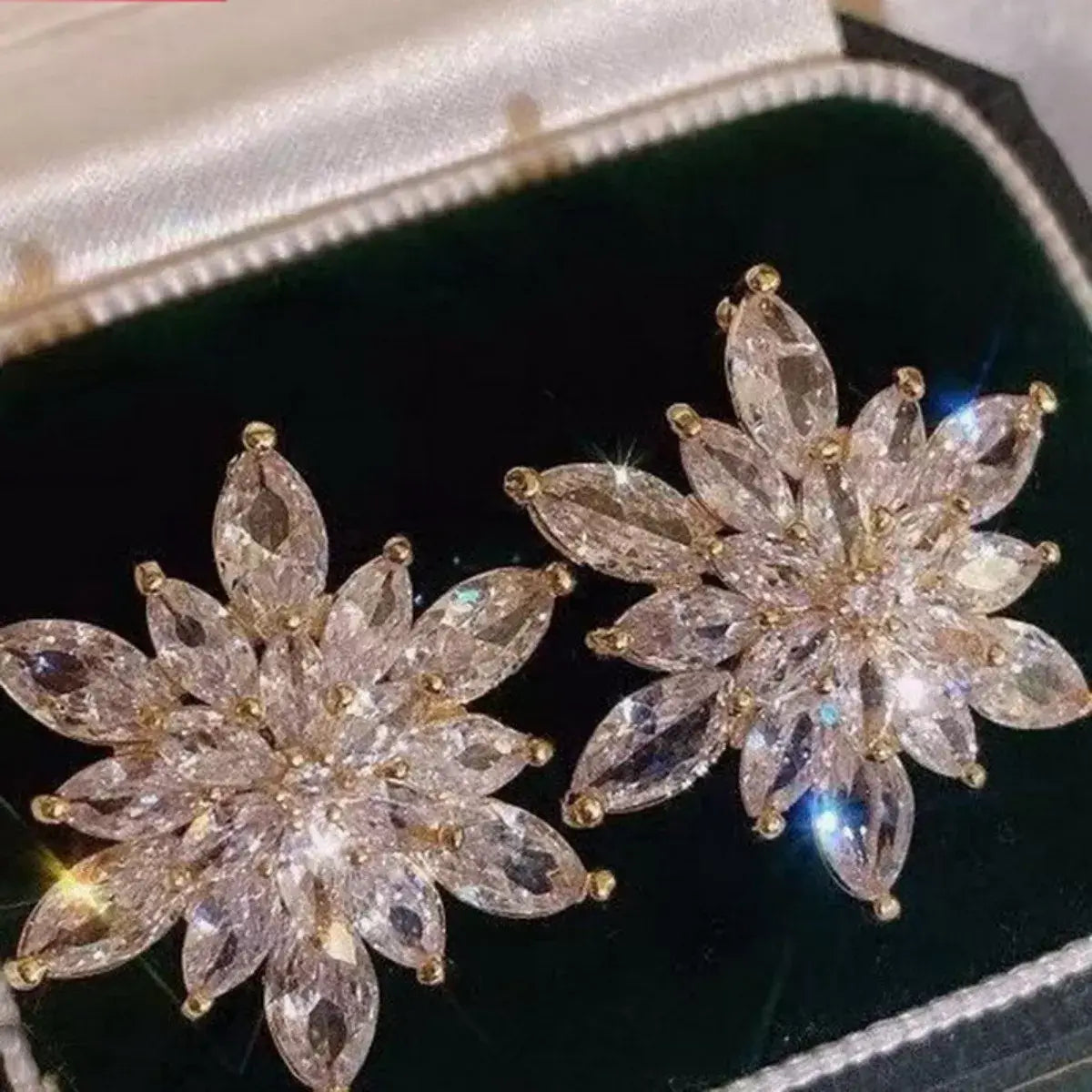 Christmas Snowflake Stud Earrings - Trendsi - Flyclothing LLC