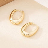 Minimalist Versatile Square Earrings, Fashion Commuter Ear Jewelry, Teardrop Hoop Earrings, Women Huggie Earrings, Vintage Costume Jewelry Wholesale - My Store - Flyclothing LLC