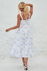 Floral Print Cami Dress with Side Slit - Trendsi - Flyclothing LLC