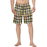 Baha Ranch Vintage Cowboy Collage Western Men's Swim Trunk Shorts - Baha Ranch Western Wear - Flyclothing LLC