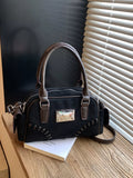 Vintage Top Handle Crossbody Bag - Trendsi - Flyclothing LLC