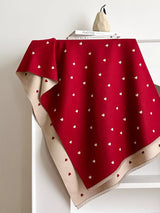 Heart Raw Hem Scarf - Trendsi - Flyclothing LLC