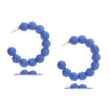 Raffia Grass C-Hoop Earrings - Trendsi - Flyclothing LLC
