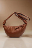 Zenana Vegan Leather Croissant Crossbody Bag - Trendsi - Flyclothing LLC