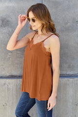 Basic Bae Full Size Lace Trim V-Neck Cami - ShopBasicbae - Flyclothing LLC
