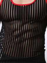 Men's Striped Round Neck Tank - Trendsi - Flyclothing LLC